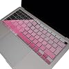 McStorey MacBook Air 13 Arapça Klavye Koruyucu A1932 A2179 A2337 M1 | UK ISO Ters L Enter Uyumlu | Arabic Keyboard Cover Touch ID Pembe Pembe