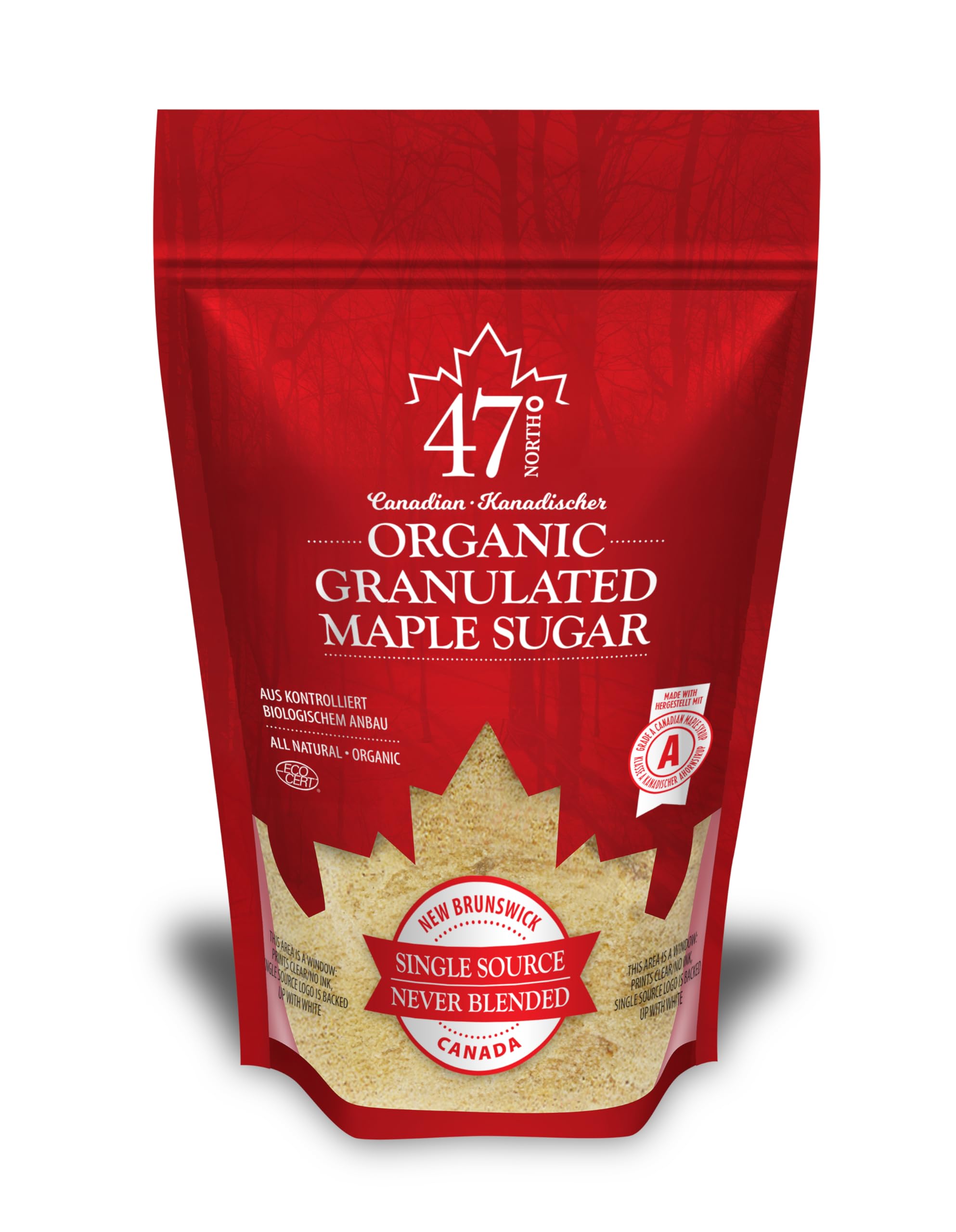 47° Single Source Canadian Organic Maple Sugar (250g)