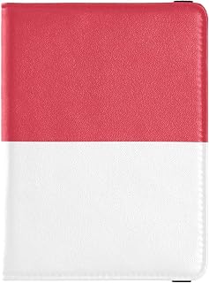 North Carolina State Flag (usa) Leather Passport and Vaccine Card Wallet Combo Travel Passport Wallet Passport Holder Case for Women and Men Waterproof