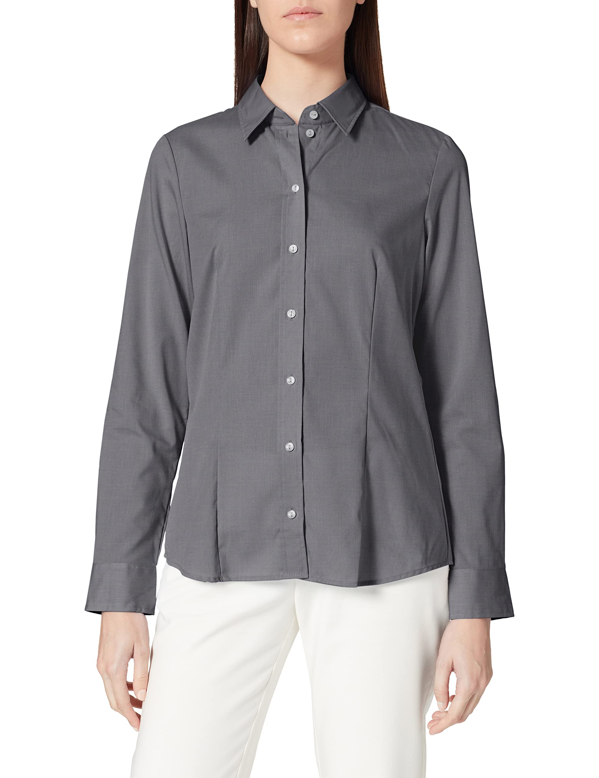 Seidensticker Damen Women Regular Longsleeve Cotton Bluse