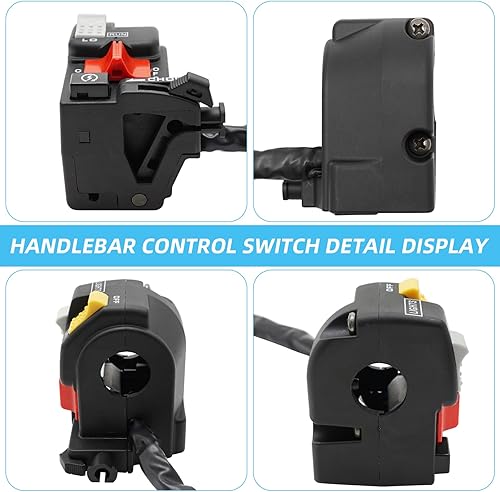 Miniatura 5 de M MATI 35200-HC4-004 Interruptor de control de botón de parada de arranque para Honda FourTrax 300 TRX300 TRX300FW 1988-1995 35200-HC5-000