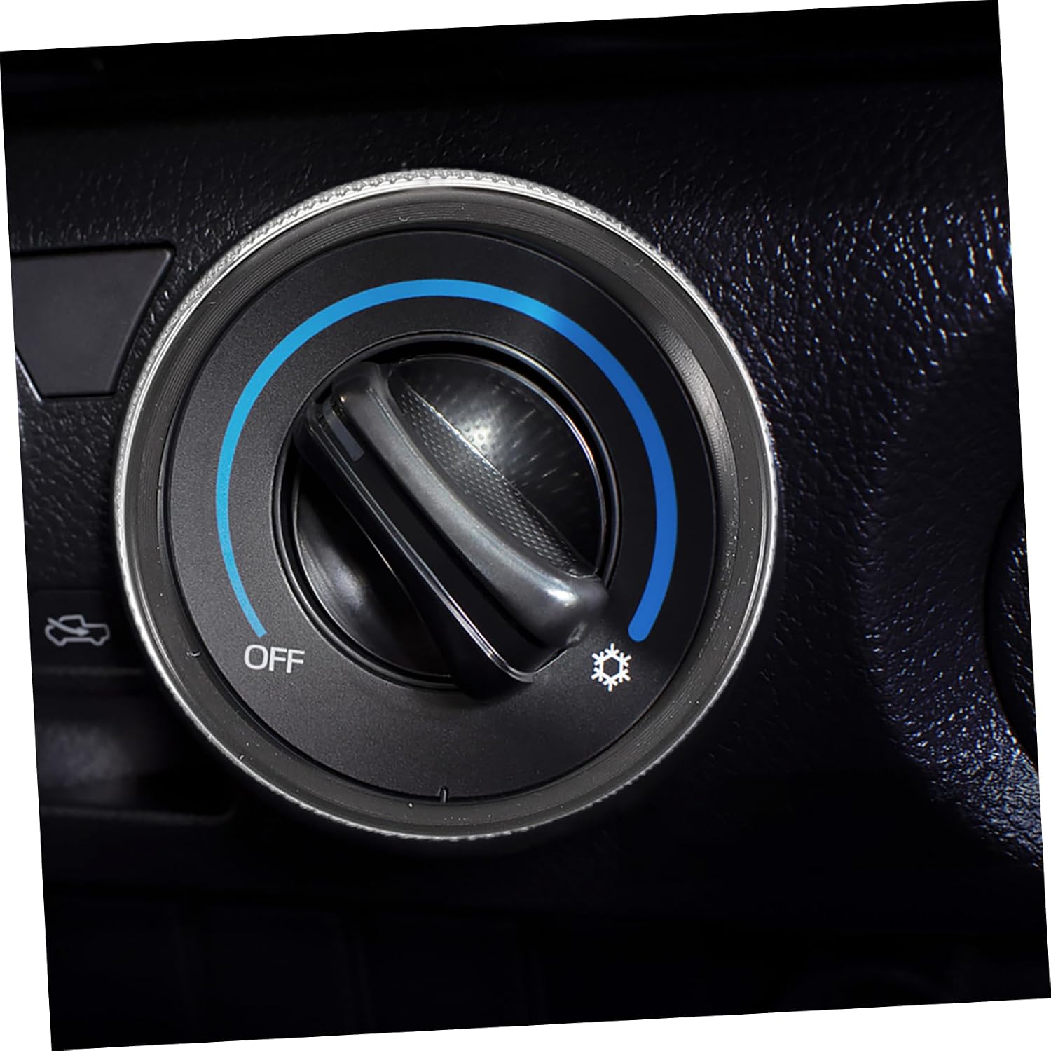 Gatuida 3pcs Car Volume Knob Covers for Stylish Air Conditioner Control Knob Trim Easy Installation Auto Accessories