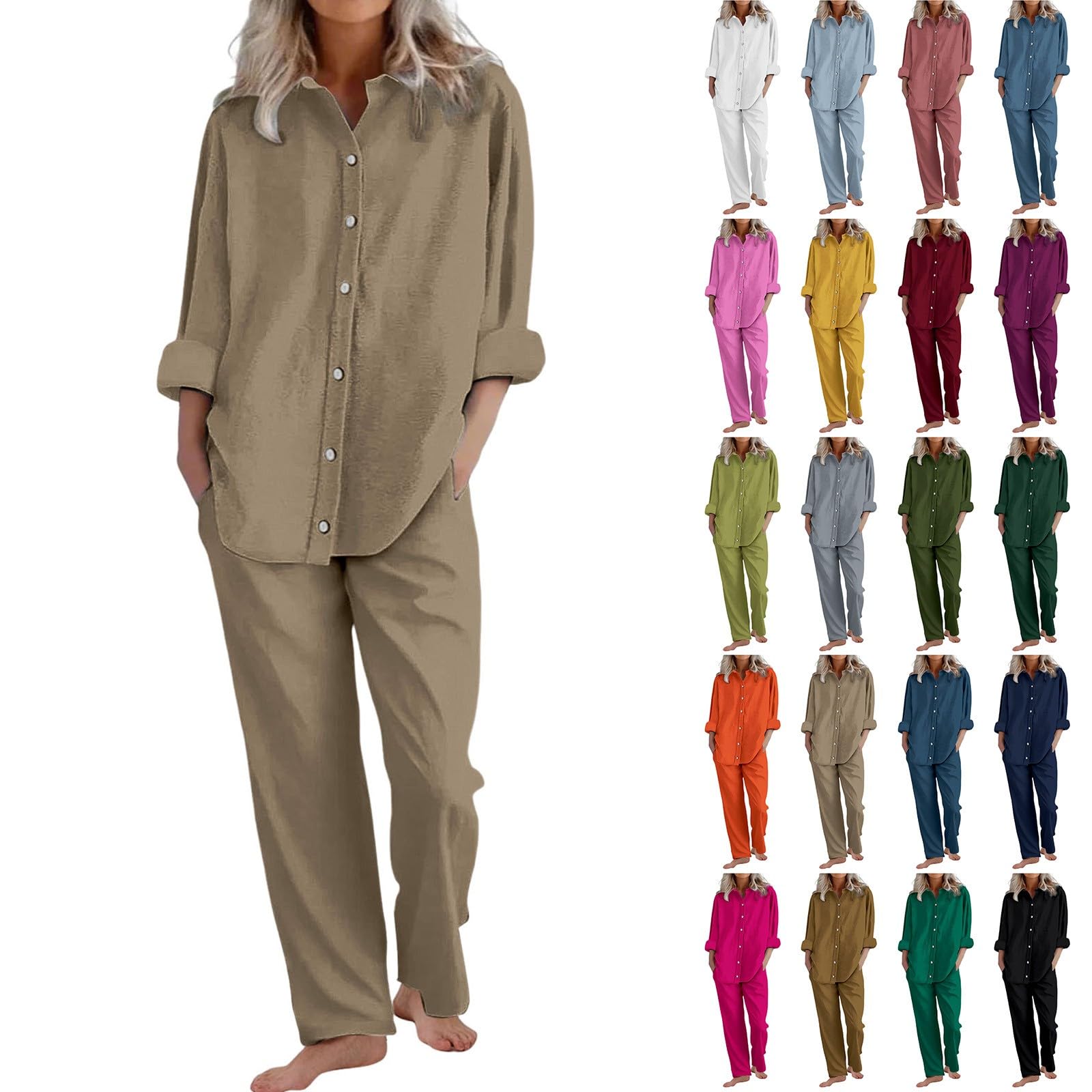 Damen Musselin Zweiteiler - Sportset Für Lounge & Activewear