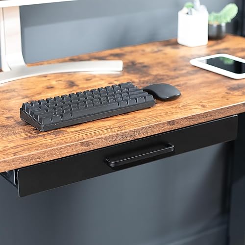 Miniatura 9 de VIVO DESK-DR22H-B - Organizador de almacenamiento deslizante para debajo del escritorio, 22 pulgadas, cajón con asa de tirar, negro, DESK-DR22H-B