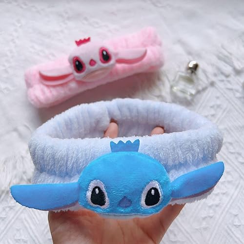 Miniatura 2 de UIHJASO Diadema de spa de dibujos animados para mujeres y mujeres  Bonita diadema de maquillaje facial para lavado de cara, ducha, cuidado de la