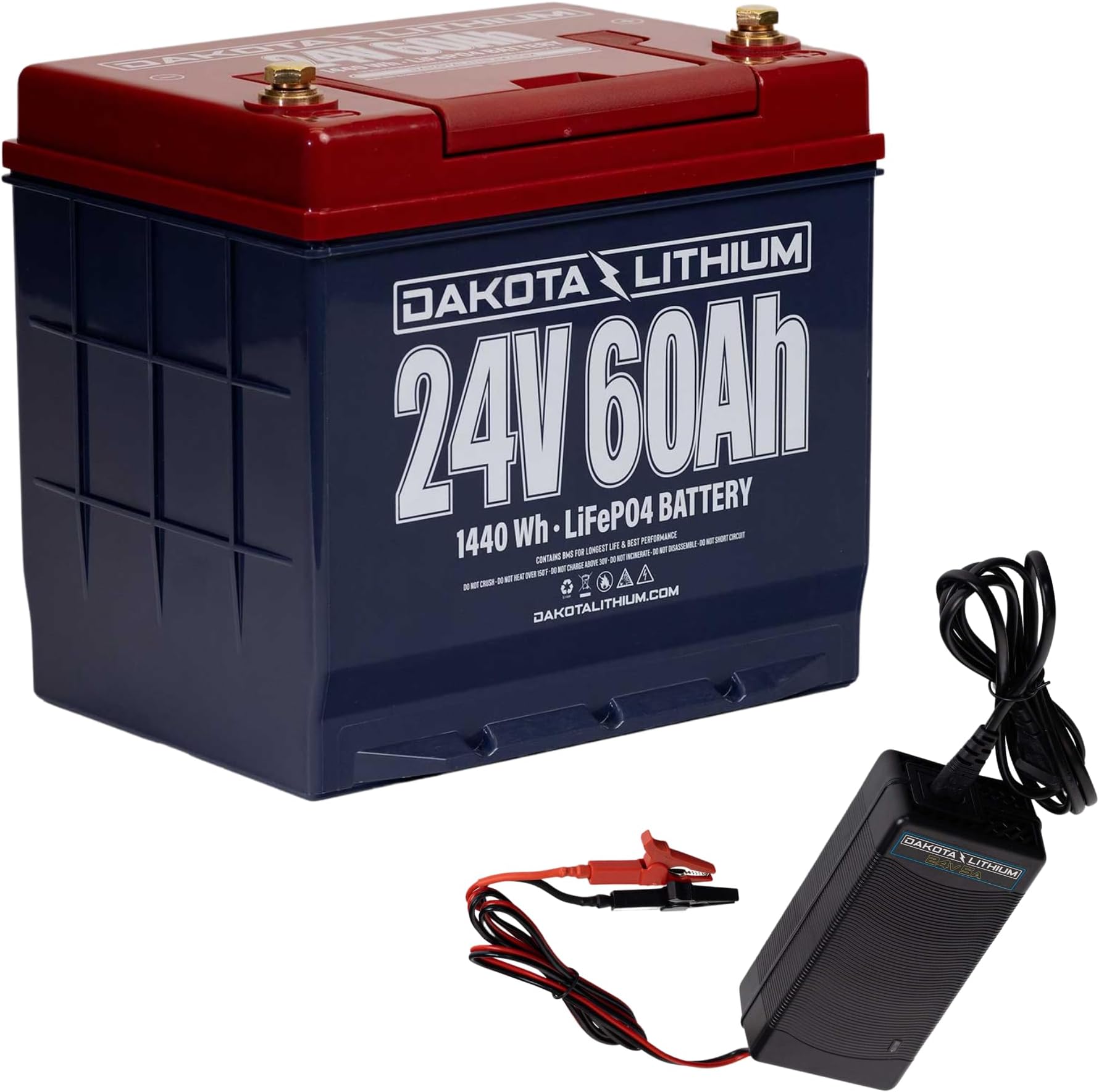 Dakota Lithium 24V 60Ah LiFePO4 Deep Cycle Battery 11