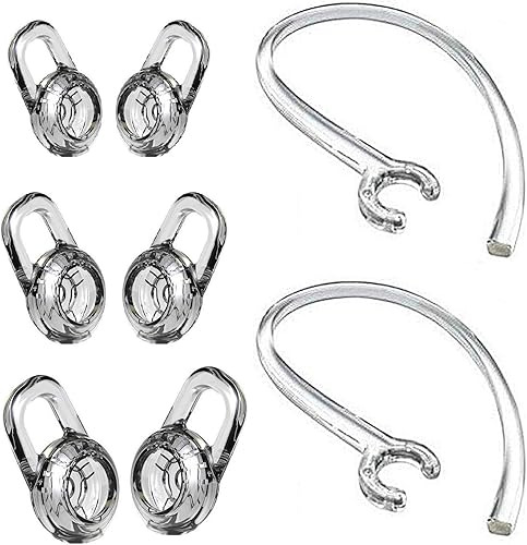 BLLQ Repalcement SML - Juego de 3 puntas para las orejas y clip para las orejas compatible con Plantronic M155 M165 M180 M55 M25 M90 Explorer 500
