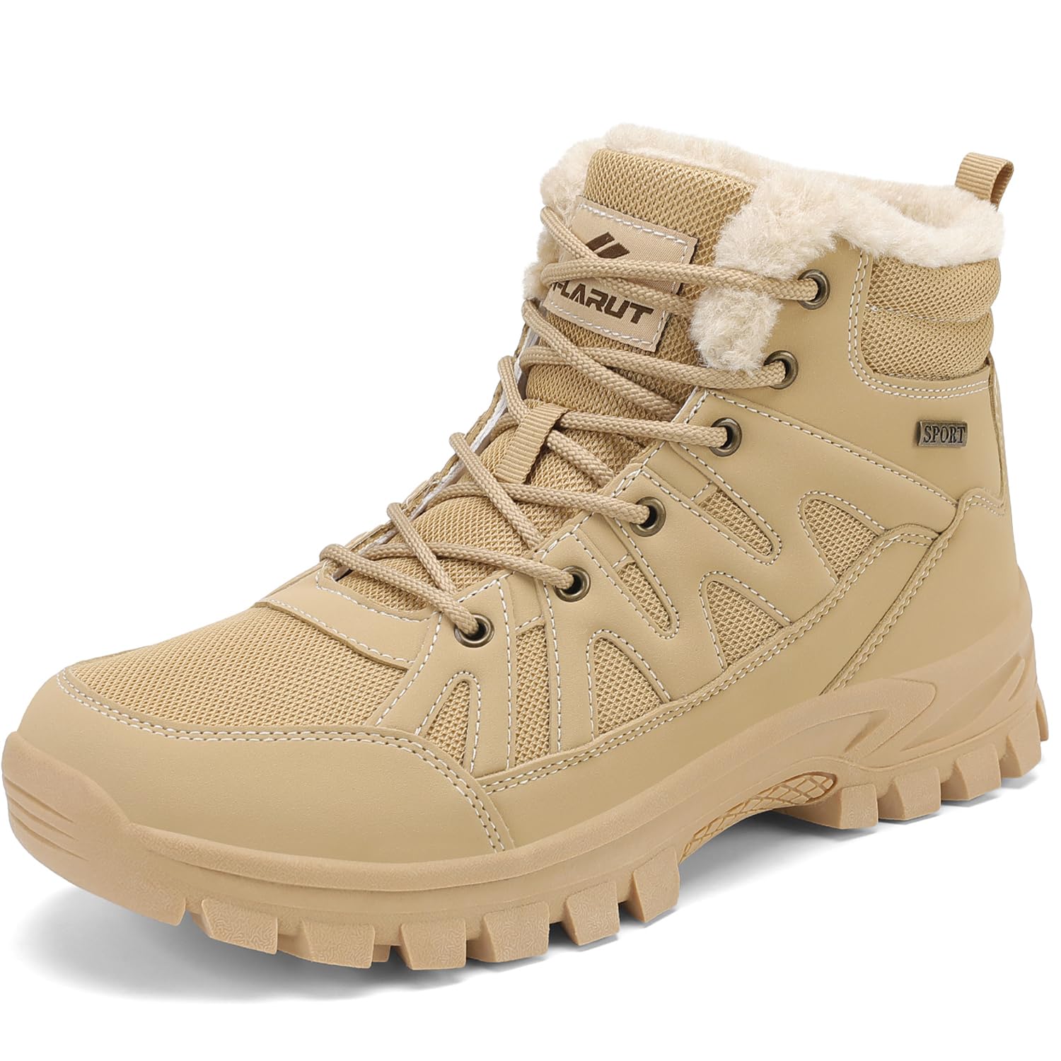FLARUT Hombre Botas de Invierno Cálido Forro Botas de Montaña Botas de Nieve Botas de Trekking Zapatos de Invierno Botas de Nieve Zapatos al Aire Libre