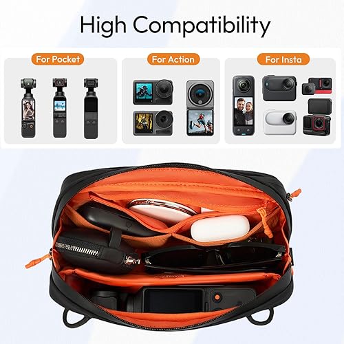 Miniatura 3 de ULANZI YY08 Bolsa de transporte para DJI Osmo Pocket 3, funda de transporte portátil a prueba de salpicaduras, protección para DJI Osmo Pocket 3