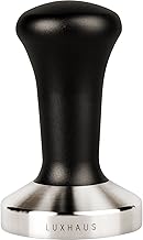 LuxHaus 53mm Espresso Tamper - Premium Barista Coffee Tamper with 100% Flat Stainless Steel Base