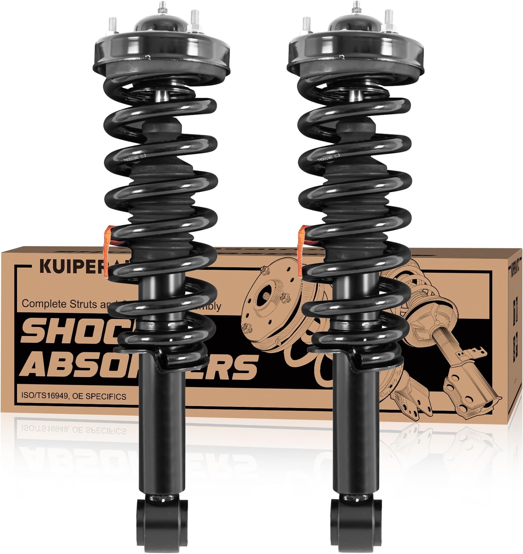 Front Complete Struts Coil Spring Assembly 171140 Compatible with 2009 2010 2011 2012 2013 Ford F-150 RWD/2WD Replacement Shock Absorbers