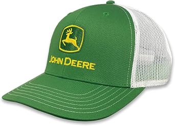 John Deere Mens Green/White Embro Cap/Hat - LP86112