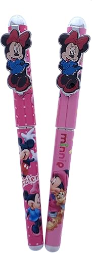 Disney Minnie Mouse - Juego de 2 bolígrafos (lunares, rosa)