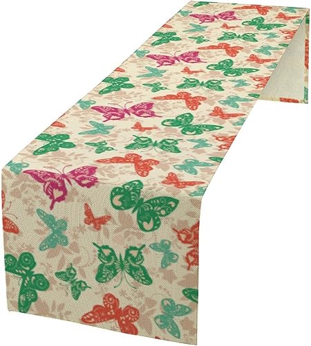 Miniatura 24 de Camino de mesa musical, notas retro, teclas de piano, camino de mesa para el hogar, interior, exterior, cocina, vacaciones, fiesta, decoración de