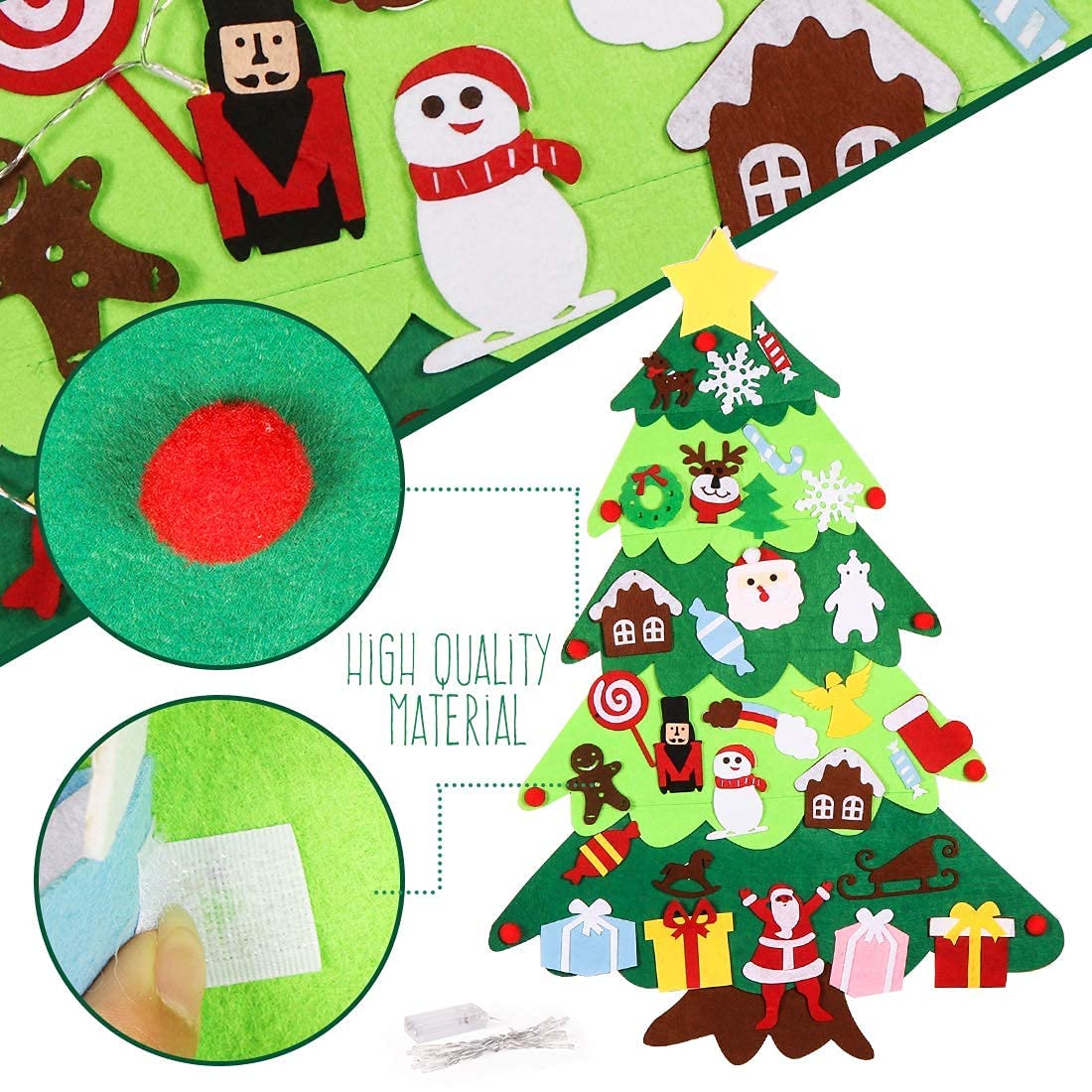 Feutrine Vert Sapin Au Mètre - Largeur 90 Cm - Pour Loisirs Créatifs, Déco, Scrapbooking - Neuf