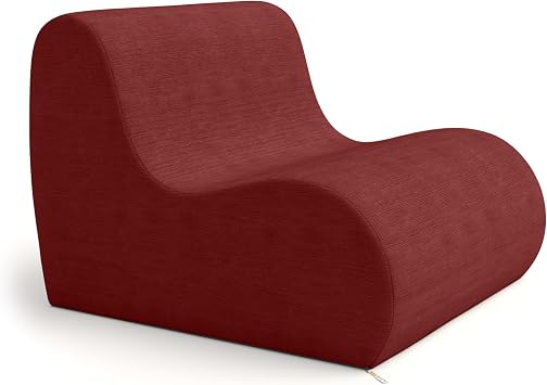 Jaxx Midtown Large Modern Accent Chair, Berry