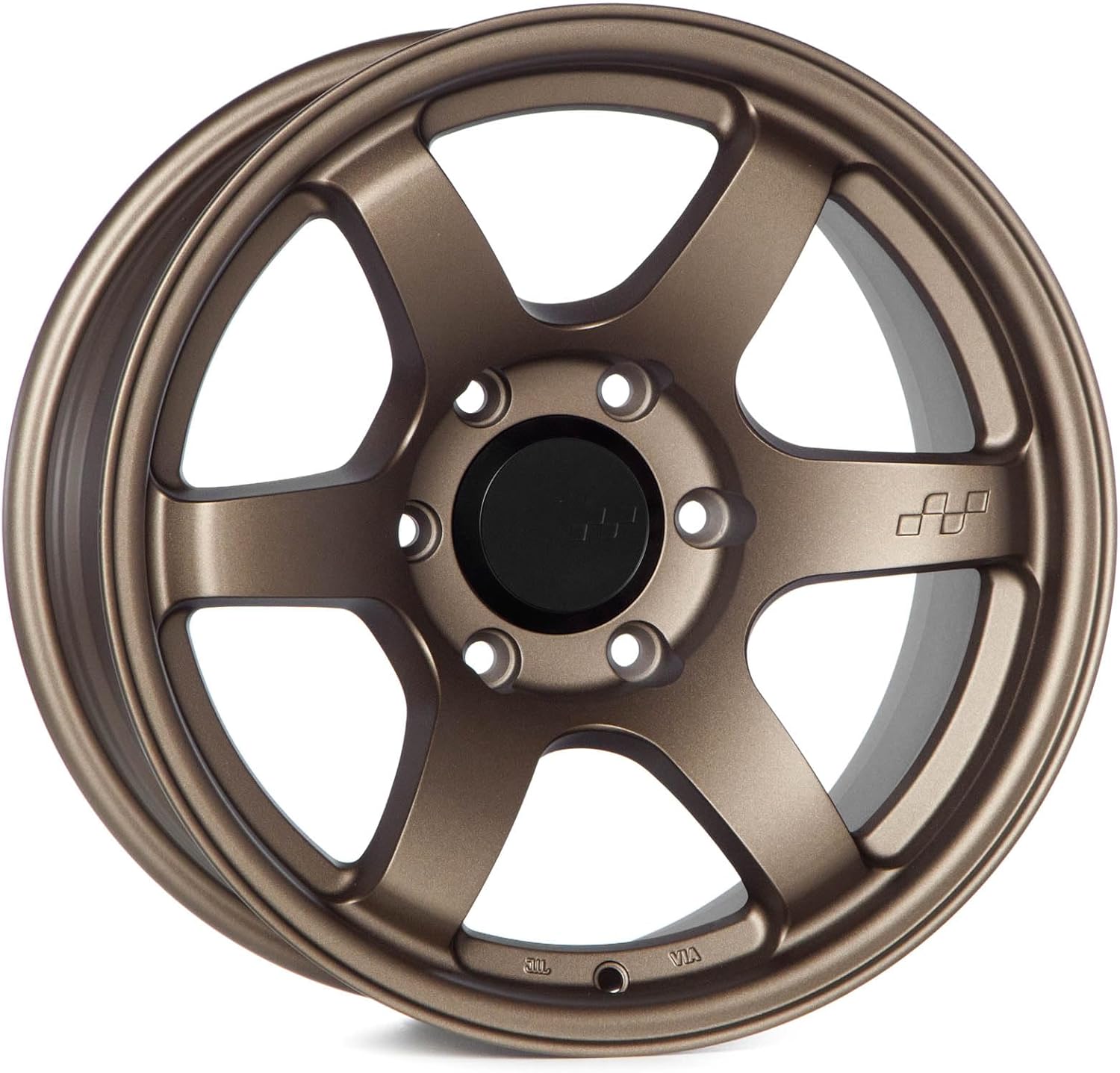Steller 17 Inch Wheels Flat Matte Bronze 6x139.7 17x8.5, et-10mm Offset, 106.1mm CB, 57DR-X Style Rims Compatible with Toyota 4Runner, Tacoma, FJ Cruiser Lexus GX460 GX470