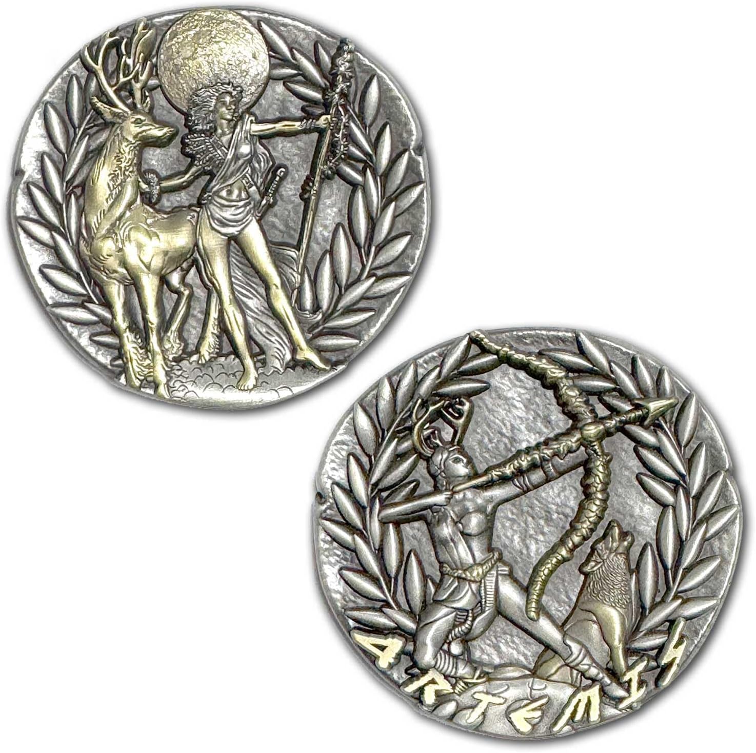 Artemis Greek Goddess of Nature, Childbirth, Wildlife, Healing, The Hunt Ancient Collectible Coin