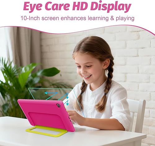 Miniatura 7 de MUISOO Tablet infantil de 10 pulgadas con funda, tableta Android 15 para niños de 3 a 12 años, 20 GB+64 GB (expansión de 1 TB TF), procesador