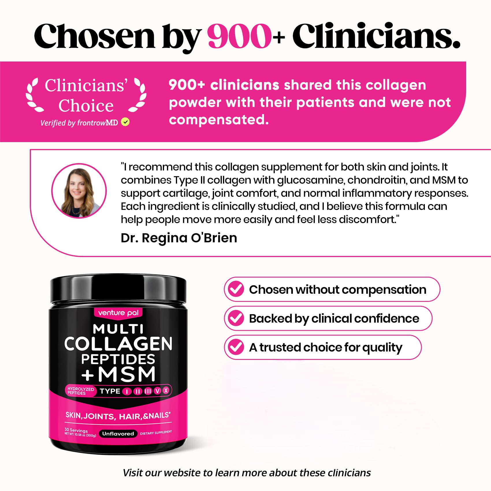 Multi Collagen Powder Type I II III V X, Hydrolyzed Collagen Peptides — Amazon image 8