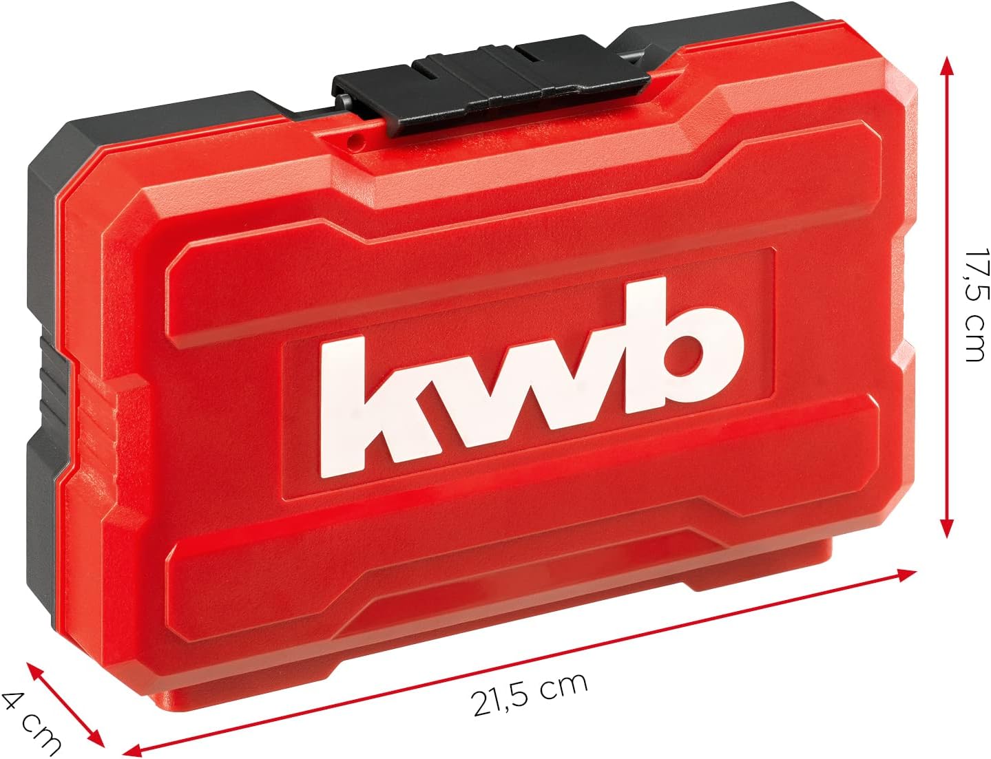 KWB BIT Box for Impact/Impulse Wrench - 37-Piece BIT Set with BIT Holder and Shock-Resistant SOCKETS, E C 44626 SHAFTS