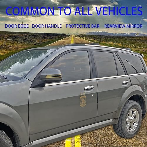 Miniatura 6 de Protectores de borde de puerta de automóvil, protectores de goma negra antiarañazos, paquete de 8 para todos los vehículos (sedán, camión, SUV),