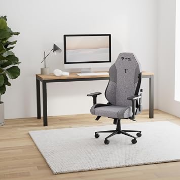 Secretlab Titan Evo Cookies & Cream Gaming Chair - Reclining, Ergonomic & Heavy Duty Computer Chair with 4D Armrests, Magnetic Head Pillow & Lumbar Support - Big and Tall 395 lbs - Gray - Fabric