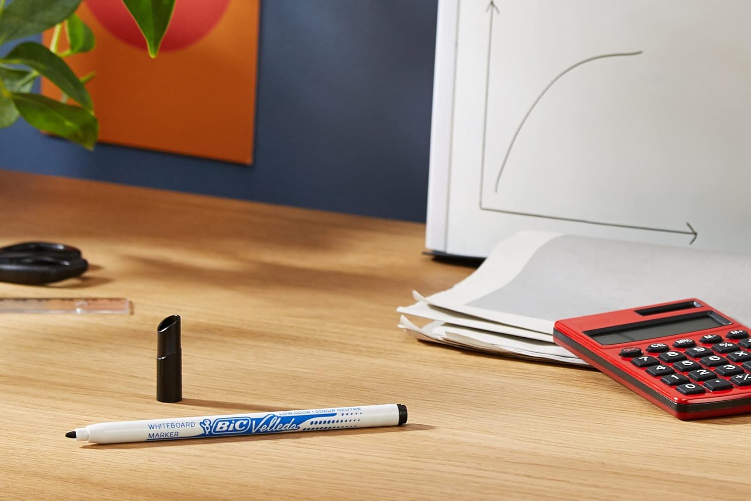 BIC VELLEDA Whiteboard 172109 Pocket Bullet Cetone Marker 1.5mm Black (Box 24)