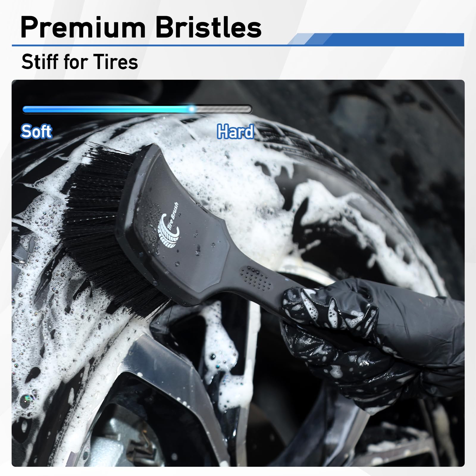 Car Wheel & Tire Brush Set - 2 Pack -4 Car Wheel & Tire Brush Set - 2 Pack -4