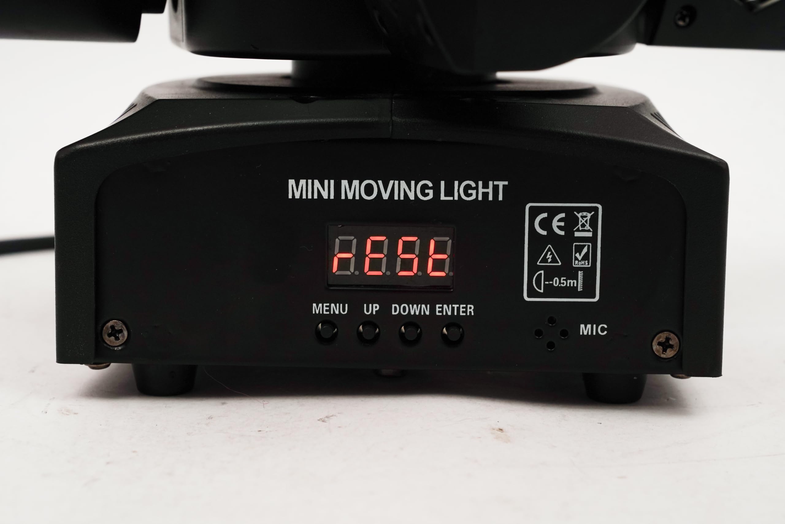 Moving Head LED, Disco Licht Scheinwerfer, RGBW Partylicht LED Strahler | DJ Light mit 4 Lichtarmen, DMX512/Soundaktivierung/Fernbedienung für DJ Bar Geburtstag Disco Hochzeit Partykeller Bühnenlicht