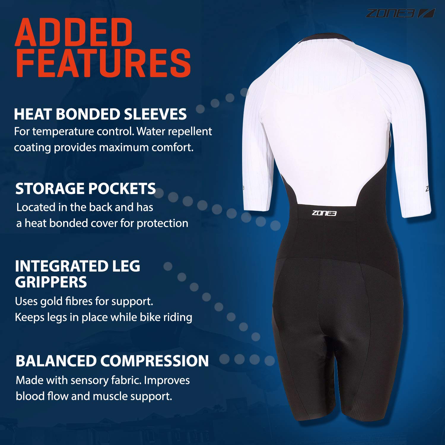 ZONE3 Women's Lava Long Distance Full Zip Short Sleeve Tri Suit