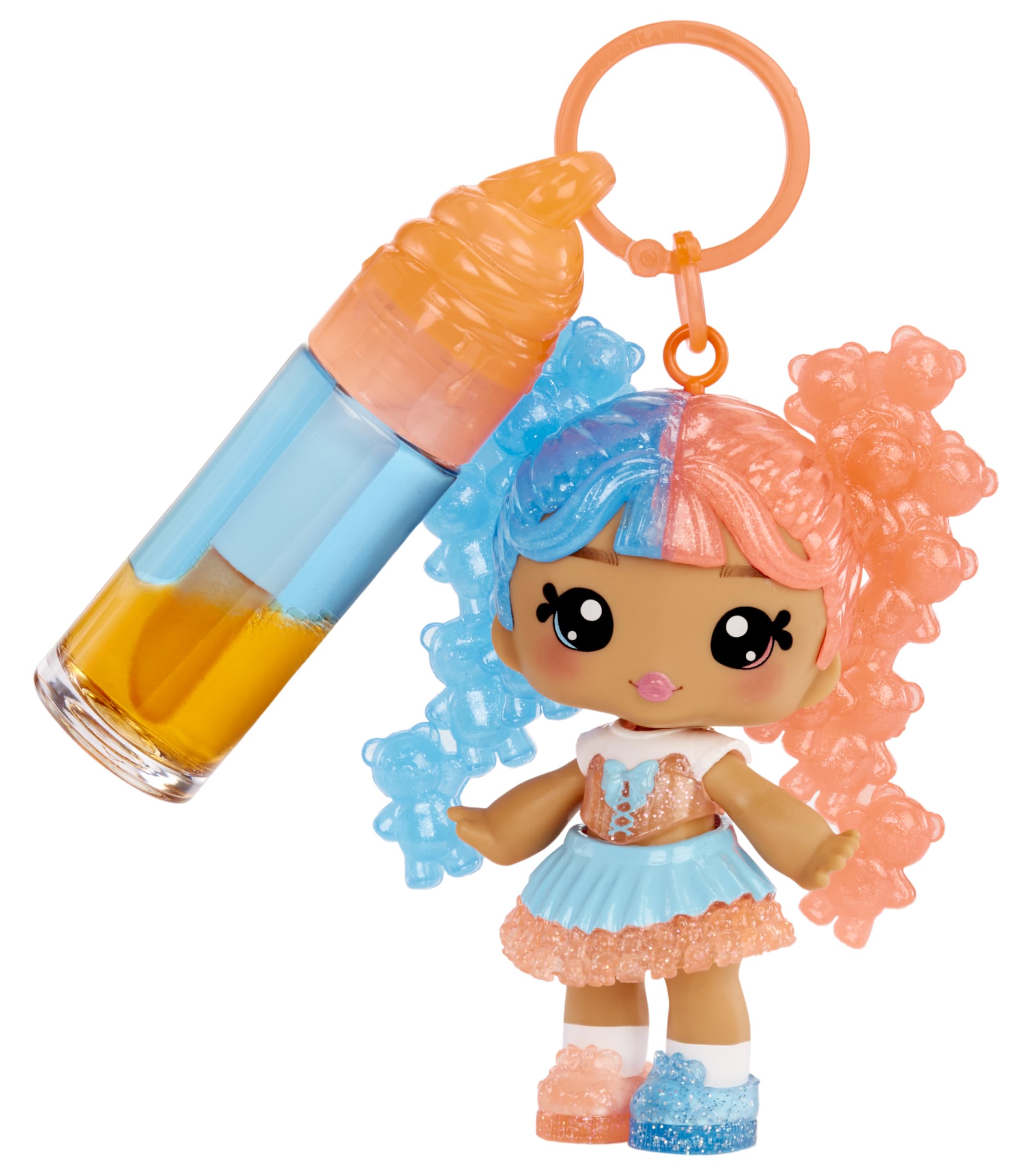 Yummiland Lip Gloss Doll: Mystery Color Change, Gwen Gummybear, Includes 1 Doll, DIY Lip Gloss + Removable Keychain - Image 2