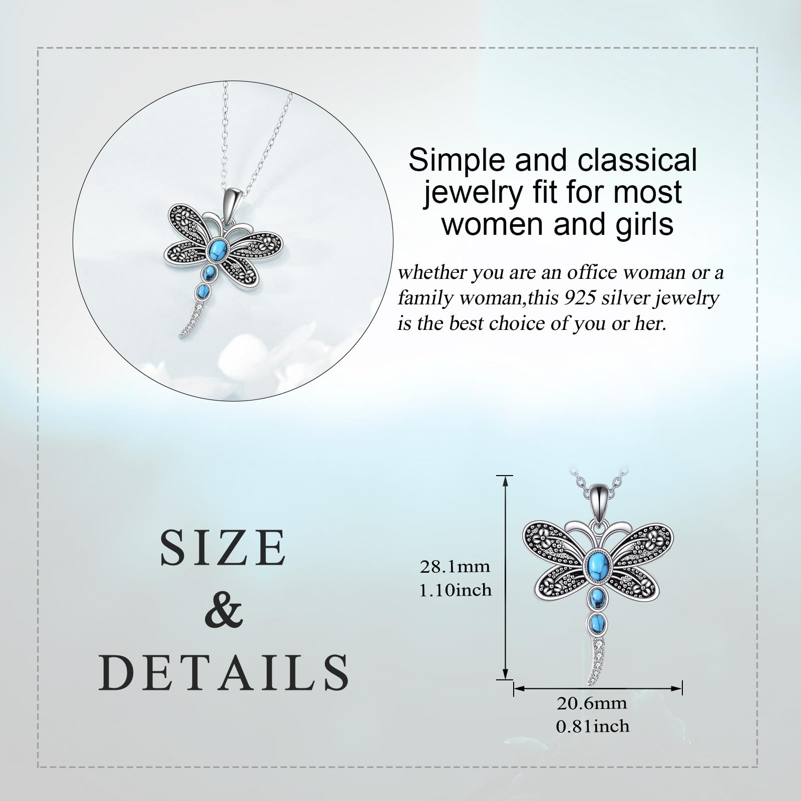 POPLYKE Spinne/Schmetterling/Fuchs/Killerwal/Pande/Hai/Katze/Eule/Meerjungfrau Kette 925 Sterling Silber Tier Halskette Anhänger Schmuck Geschenke für Frauen