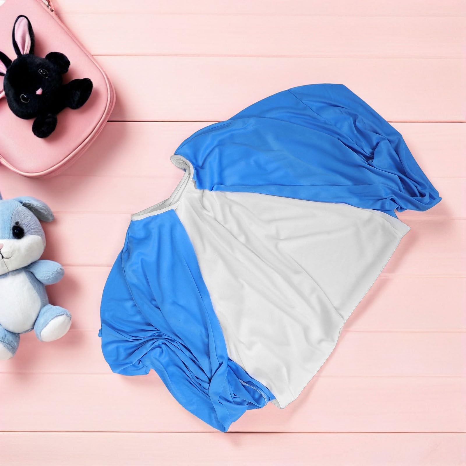 BESPORTBLE 1 set di costumi natalizi da Maria per bambine, Gesù, Santa, religiosa, con copricapo, cintura, abito da Bibbia cristiana, vestito per cosplay, festa in chiesa, festa