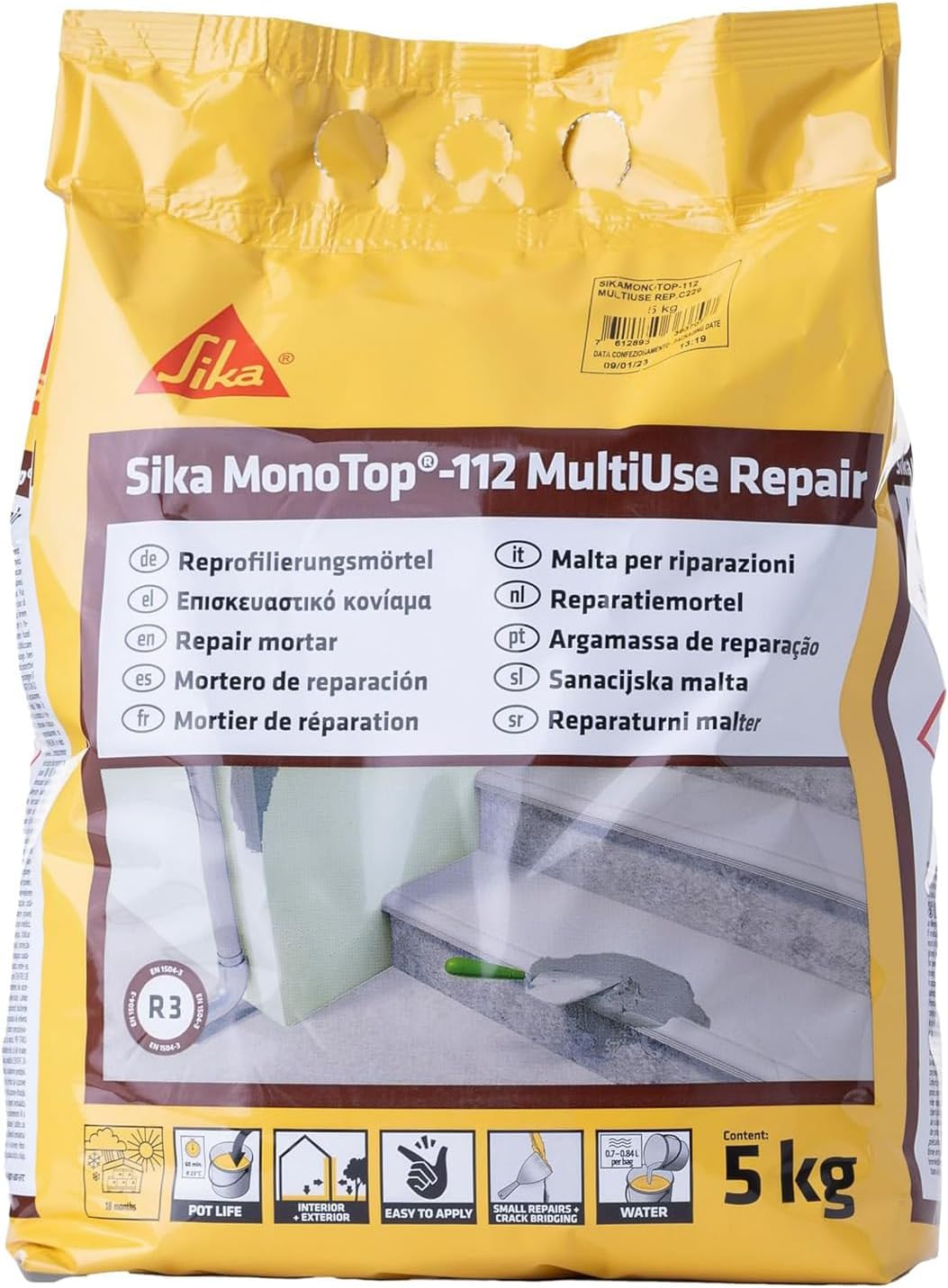 Sika - Universalmörtel - Sika MonoTop 112 MultiUse Repair - Grau - 5kg