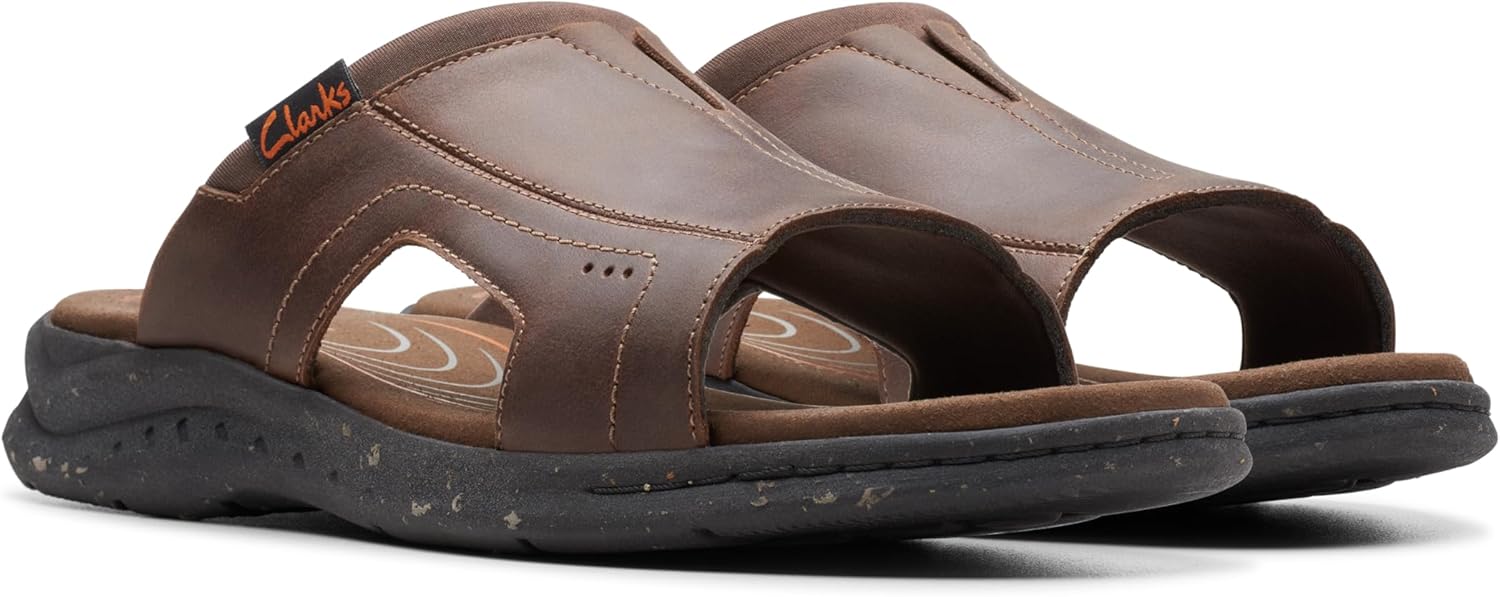 新発売[Clarks] スライドサンダル Walkford Band 安全靴 ファスナー