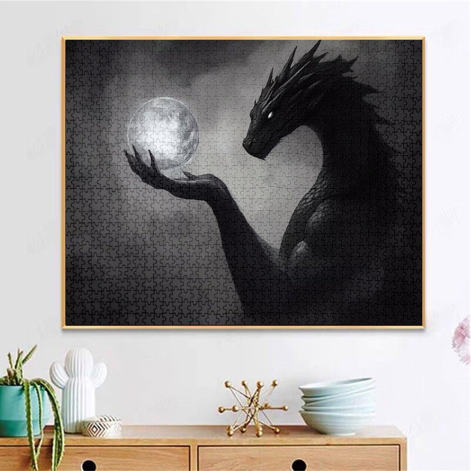 Puzzle 5000 Pezzi, 3 4 5 Anni Puzzle Animale 6 7 8 Anni Giochi Educativi Sostenibili Con Motivi Per Adulti Da Gioco in Legno Di Alta Qualità Jigsaw Dinosauro per Gioco Familiare, Regalo Natale H-5597