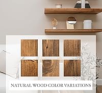 Vista 7 de Repisa de Chimenea, Rústico, Estante, Repisa Flotante, Madera Real, Viga, URBANDI (Provincial, 72Lx6Hx8D)