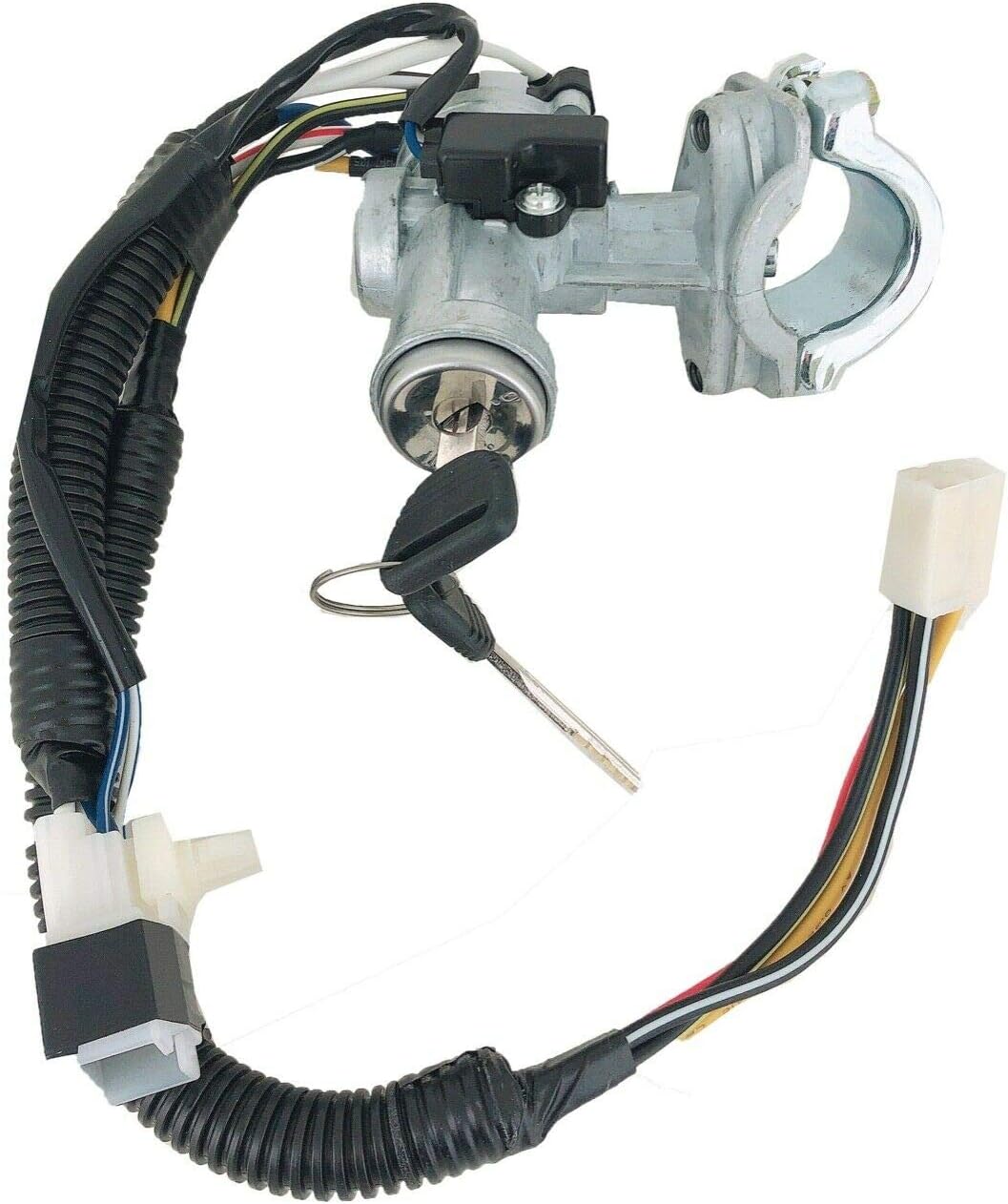 Golden Selection Ignition Steering Switch Lock + Lock Cylinder Tumbler with 2 Keys with Wire Compatible With 1988-1991 Honda Civic CRX 1.6L 1.5L L4 US-662 35100-SH5-A02 35100-SH3-A01 35100-SH3-A02