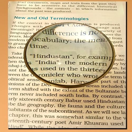 Miniatura 3 de Perfect Plaza Lupa de escritorio vintage de vidrio para pisapapeles de latón antiguo