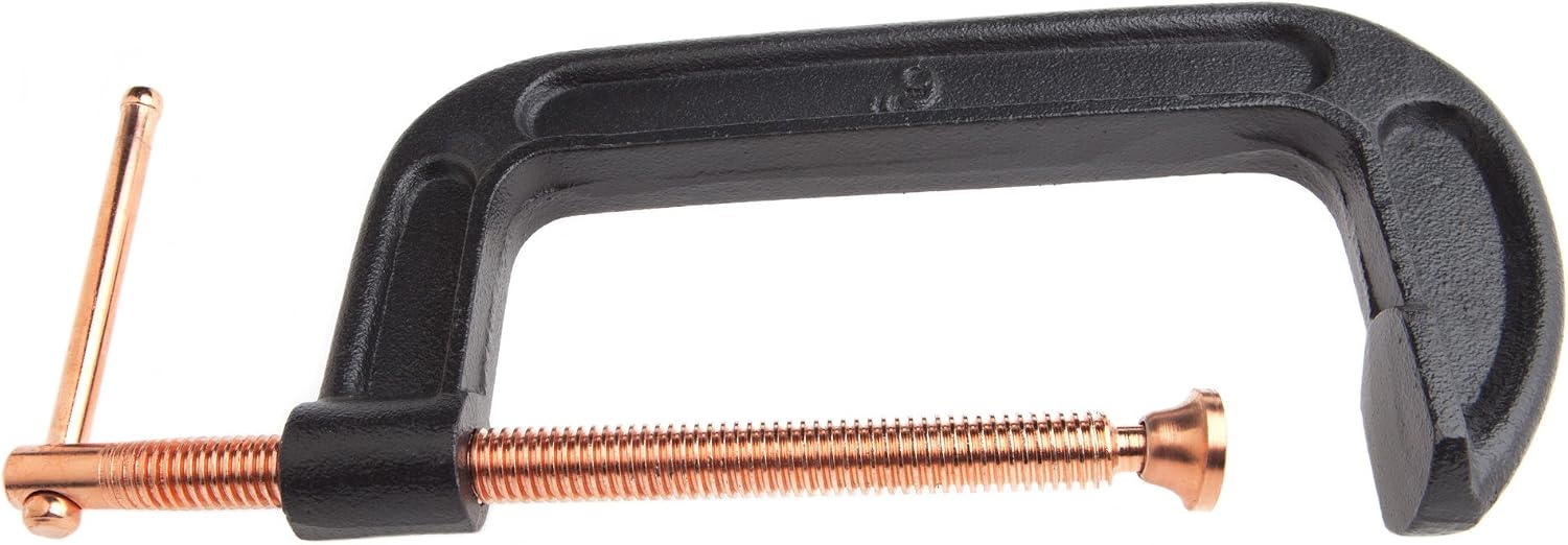 Forney 70229 C-Clamp, Heavy Duty Malleable Iron, 6-Inch,Gray