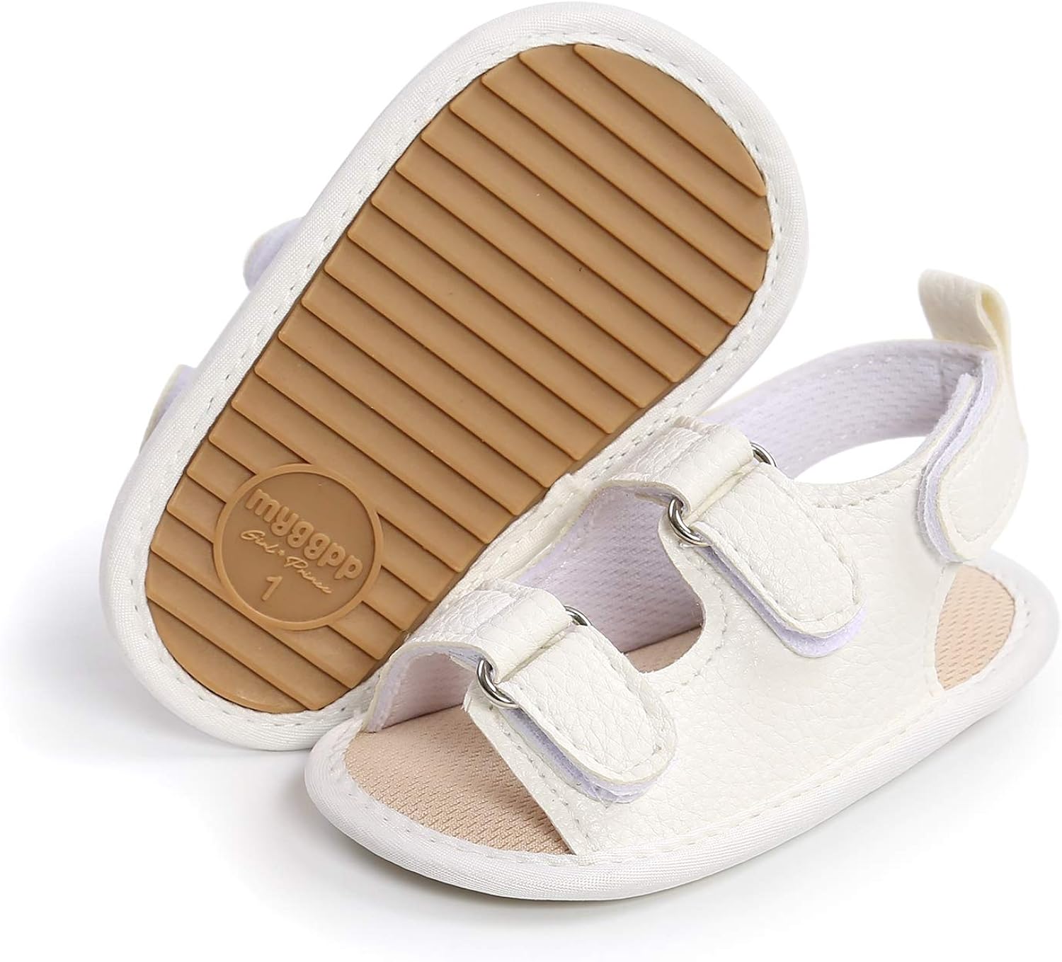  | Babelvit Infant Baby Girl Boy Sandals Comfort Premium Summer Outdoor Casual Beach Shoes with Flower Bowknot Anti Slip Rubber Sole Newborn Toddler Prewalker First Walking Shoes | Sandals