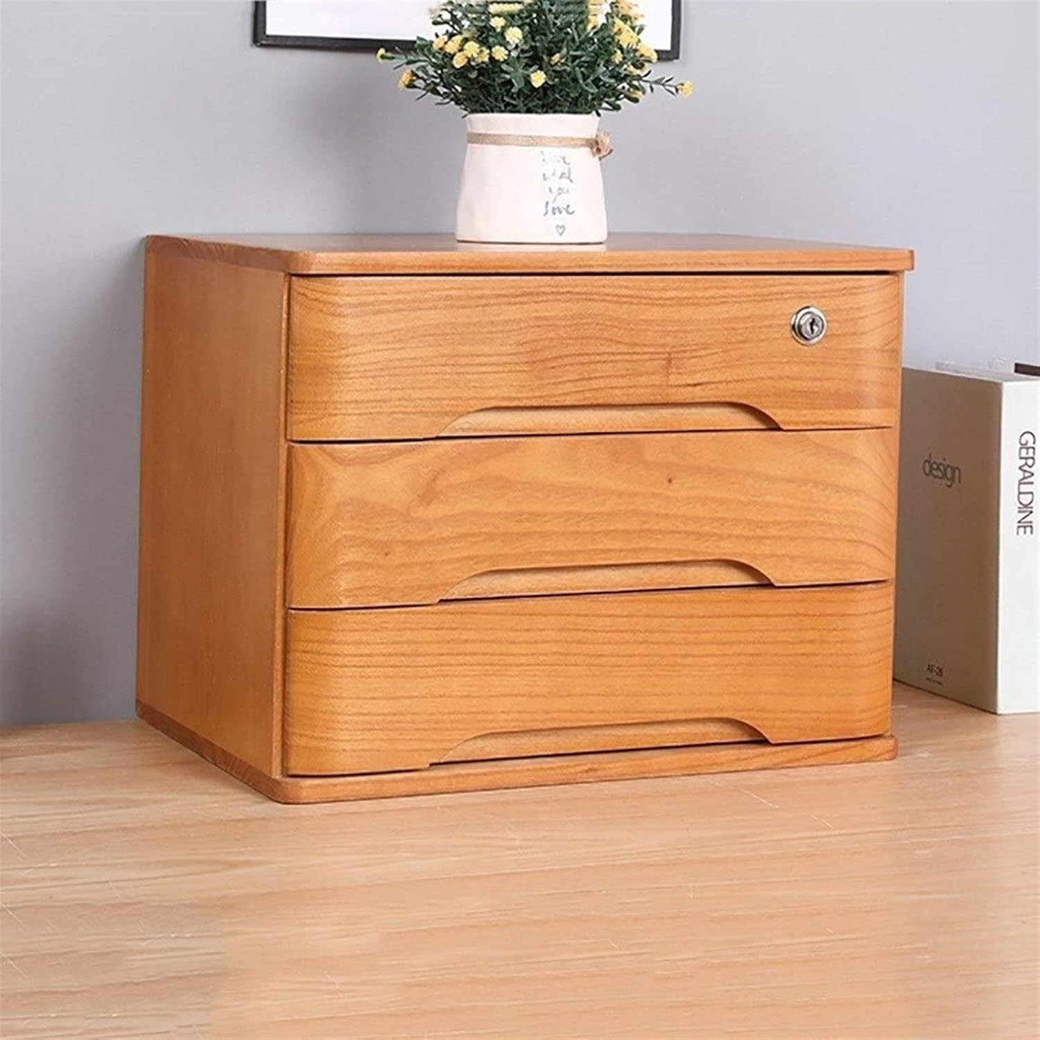 Classeur de bureau en bois massif pour préserver vos passions