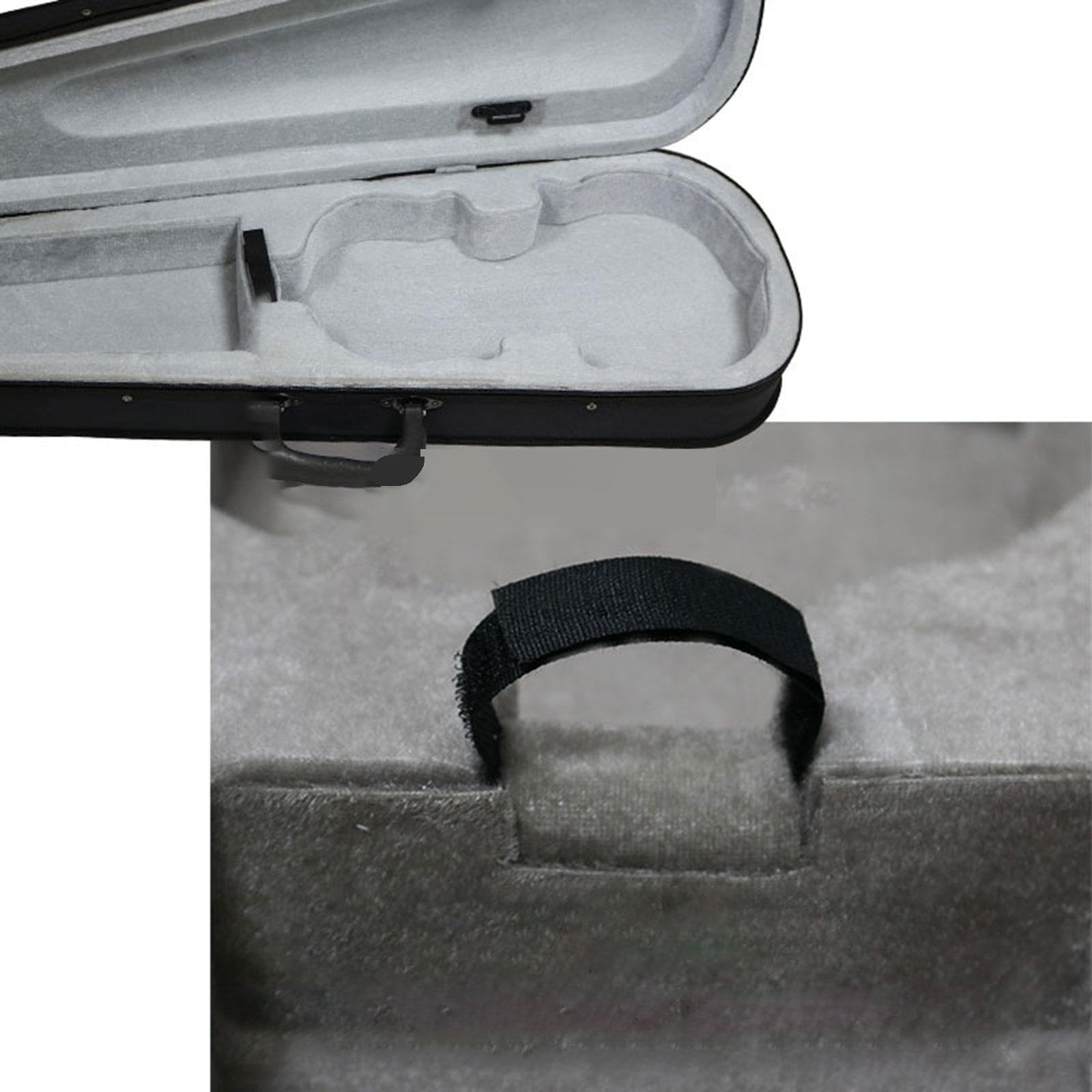 Estuche para Violín, Estuche Rígido de Transporte, Ligero, Acolchado de Espuma Oxford, Correas de Hombro Dobles Ajustables, Cierre Suave, Adecuado Par, Longitud 72 Cm
