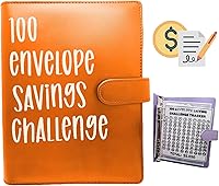 Vista 8 de Carpeta de desafío de 100 sobres, hojas de desafíos de ahorro, forma fácil y divertida de ahorrar $5,050, carpeta de presupuesto con sobres