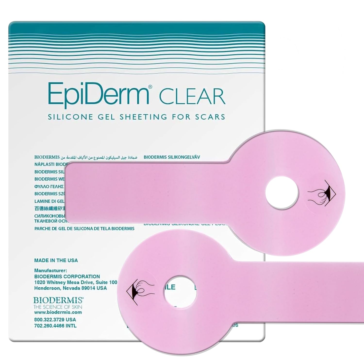 Epiderm Areopexy Folhas de Silicone para Cicatrizes - Reutilizáveis, Laváveis e Personalizáveis - Forma “Pirulito” Ideal para Aumento de Mama Lejour - Feitas com Silicone de Alta Qualidade Para Cuidados com Cicatrizes