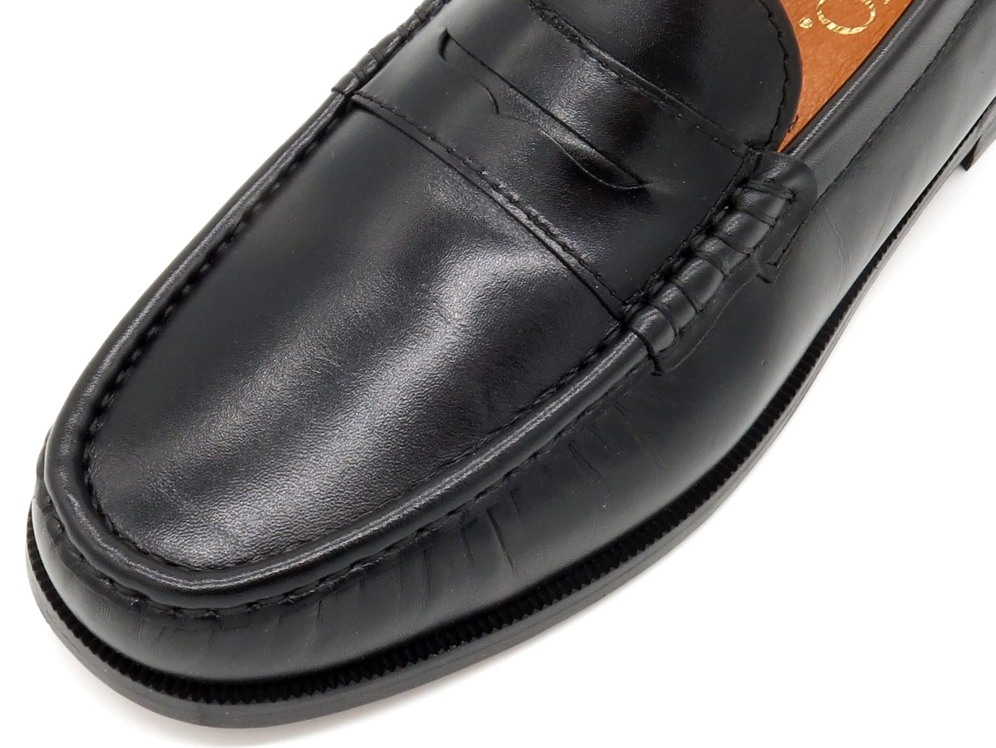 Mocasines Hombre Piel Nappa Zapatos Castellanos Suela de Cuero Welted Negro 39 Zapatos de Vestir Traje