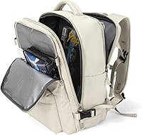 WONHOX Large Carry-On Travel Backpack - Flight Approved Waterproof Laptop Bag with Shoe Compartment for Men Women