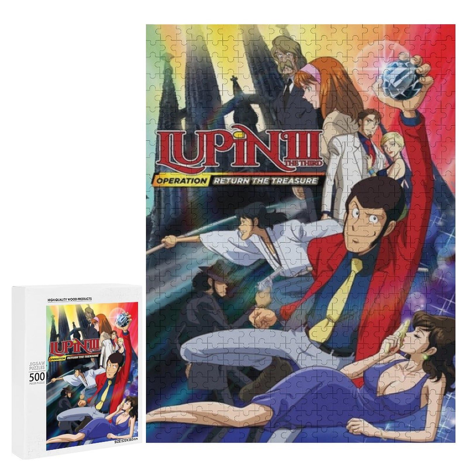 Amazon | ルパン三世 ジグソーパズル 300/500/1000PCS パズル レジャー 