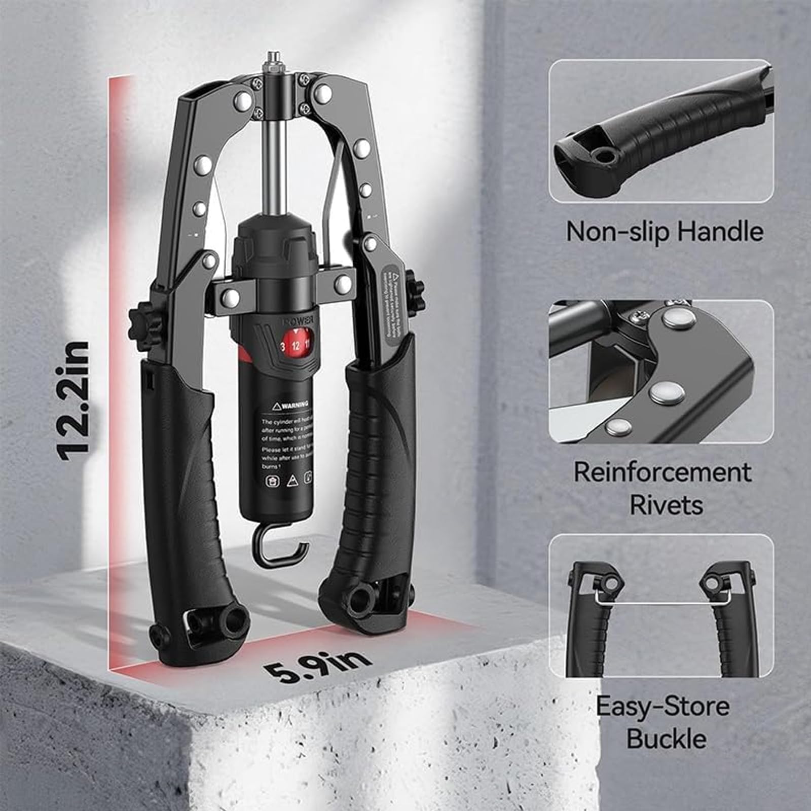 Regulowany hydrauliczny trener ramion typu Twister, trenażer mięśni - siła całego ciała w domu, ekspander klatki piersiowej 22-440 funtów z kołami do wałka do brzucha, dla mężczyzn i kobiet